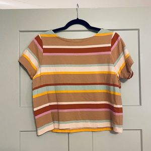 Madewell Boat Neck Striped Tee
